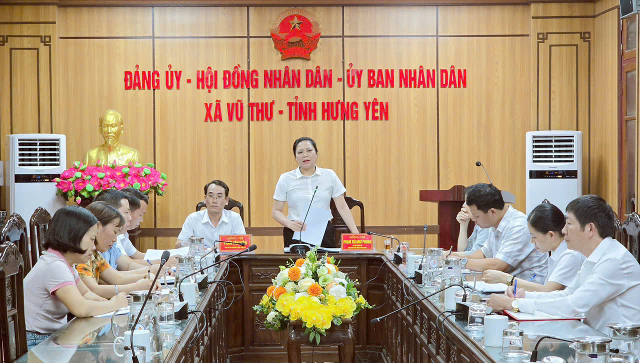 TUẦN LÀM VIỆC CHUYÊN ĐỀ CỦA THƯỜNG TRỰC ĐẢNG ỦY XÃ VŨ THƯ VỚI CÁC CƠ QUAN TRONG HỆ THỐNG CHÍNH TRỊ