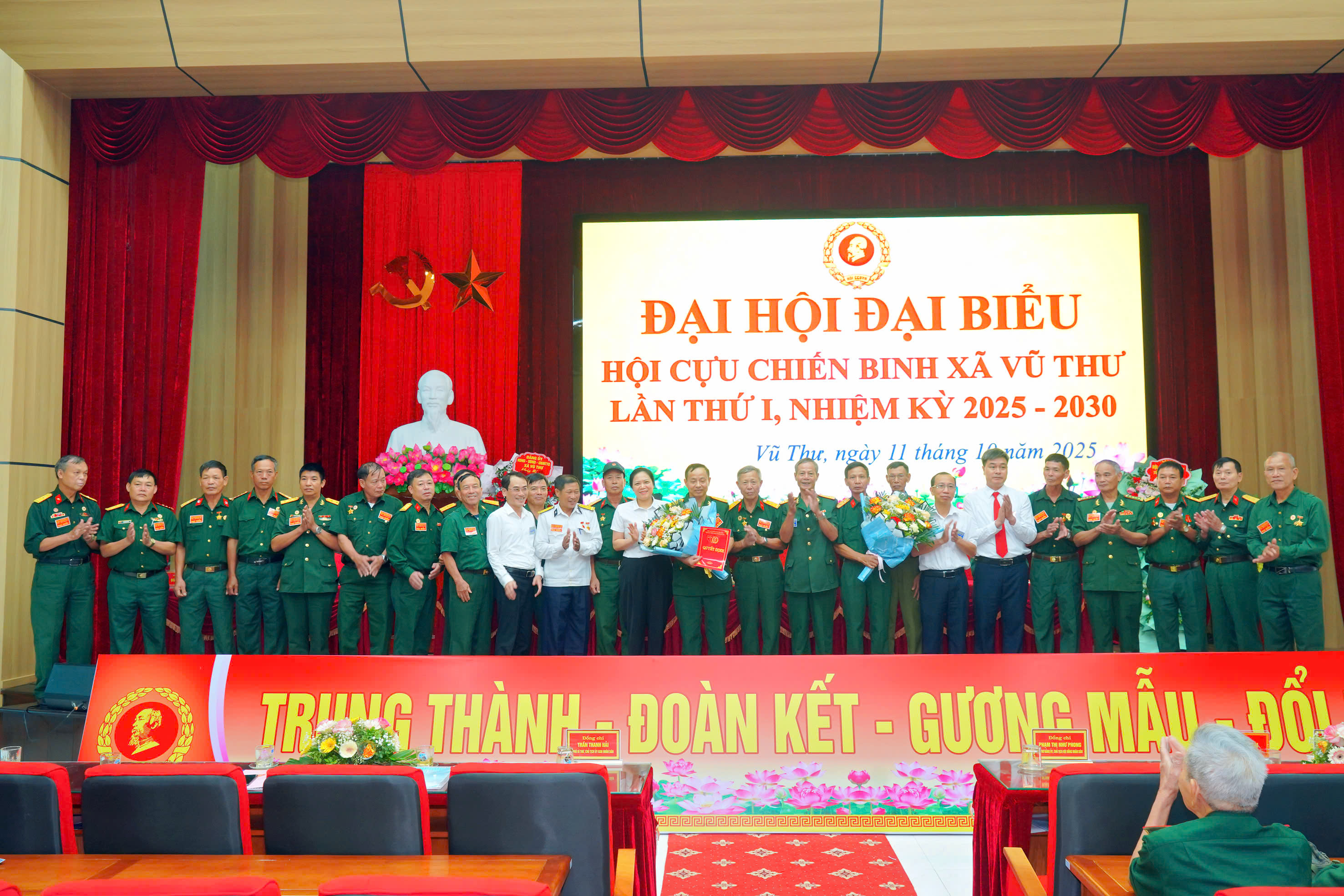 XÃ VŨ THƯ TỔ CHỨC ĐẠI HỘI ĐẠI BIỂU HỘI CỰU CHIẾN BINH LẦN THỨ I, NHIỆM KỲ 2025 – 2030