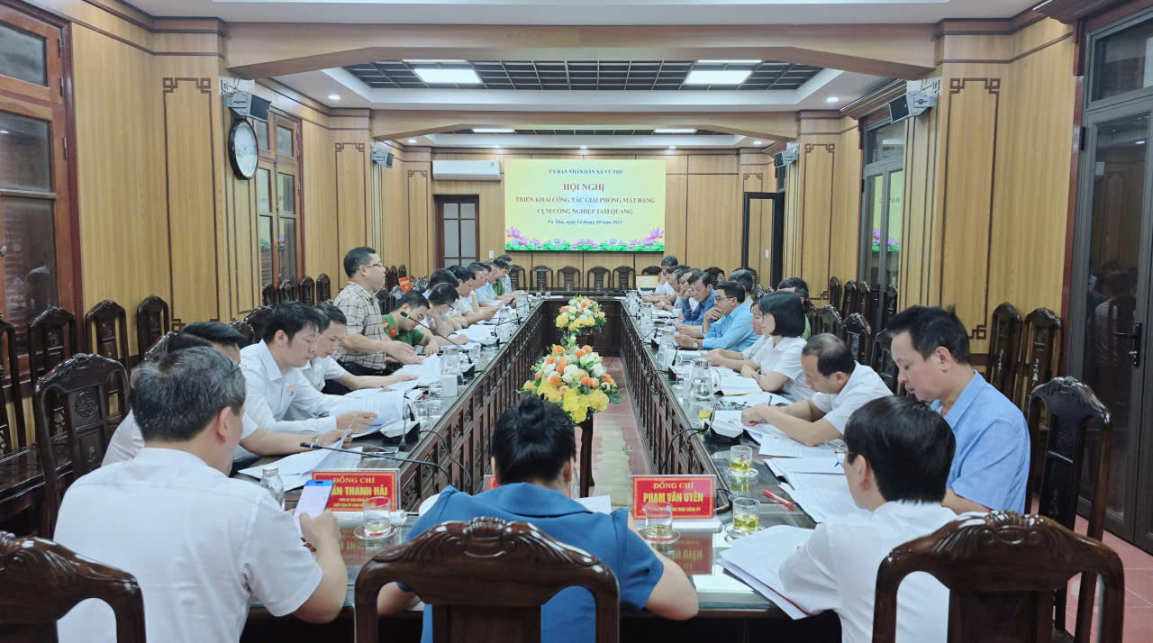 XÃ VŨ THƯ TRIỂN KHAI CÔNG TÁC GIẢI PHÓNG MẶT BẰNG DỰ ÁN CỤM CÔNG NGHIỆP TAM QUANG (GIAI ĐOẠN 2)