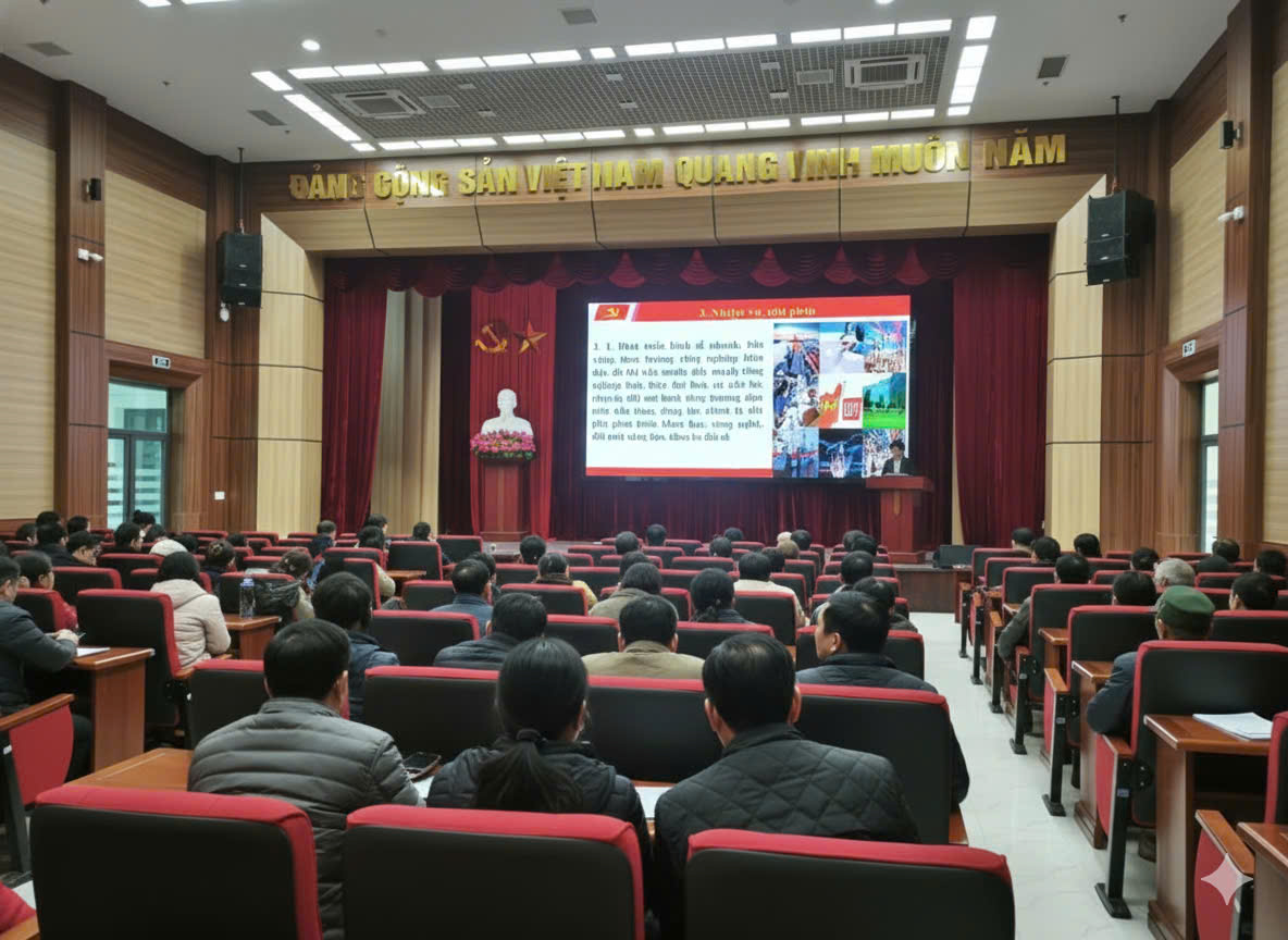 HỌC TẬP, QUÁN TRIỆT TRIỂN KHAI NỘI DUNG THÔNG BÁO NHANH KẾT QUẢ HỘI NGHỊ TRUNG ƯƠNG 13 VÀ NGHỊ QUYẾT ĐẠI HỘI ĐẢNG BỘ TỈNH HƯNG YÊN