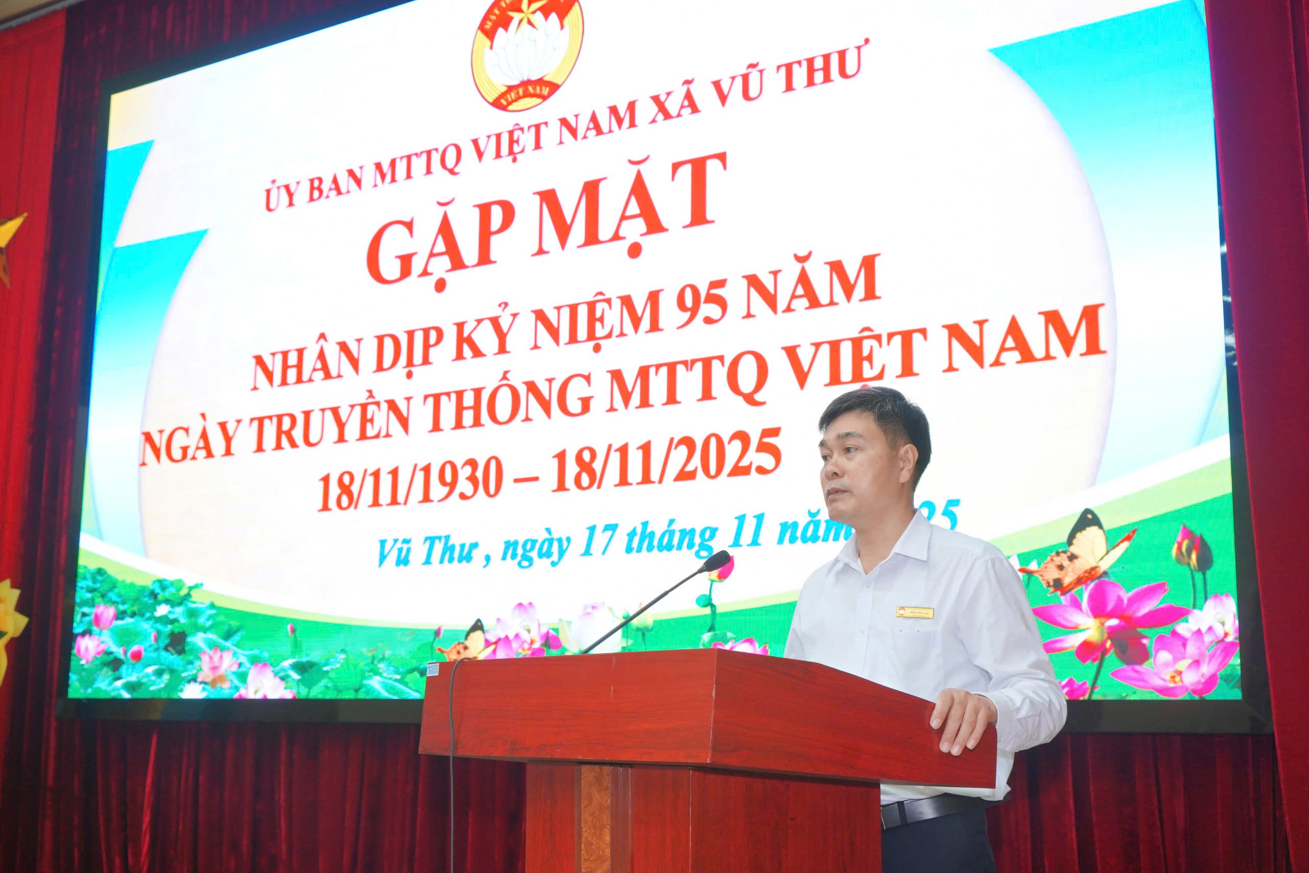 XÃ VŨ THƯ TỔ CHỨC GẶP MẶT KỶ NIỆM 95 NĂM NGÀY TRUYỀN THỐNG  MẶT TRẬN TỔ QUỐC VIỆT NAM  VÀ TRIỂN KHAI CÔNG TÁC MẶT TRẬN NĂM 2025