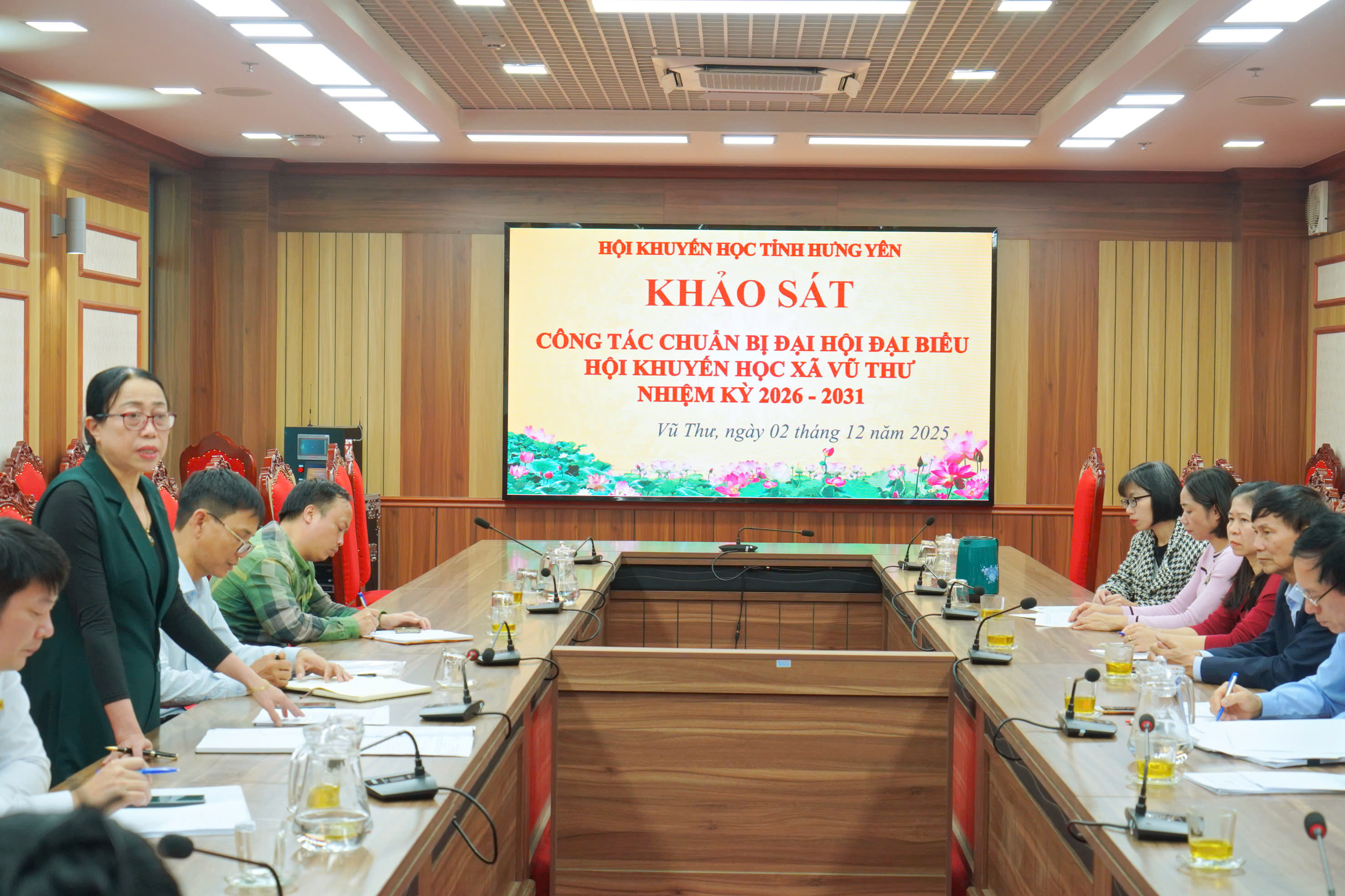 HỘI KHUYẾN HỌC TỈNH HƯNG YÊN KHẢO SÁT CÔNG TÁC CHUẨN BỊ ĐẠI HỘI HỘI KHUYẾN HỌC XÃ VŨ THƯ, NHIỆM KỲ 2026 – 2031