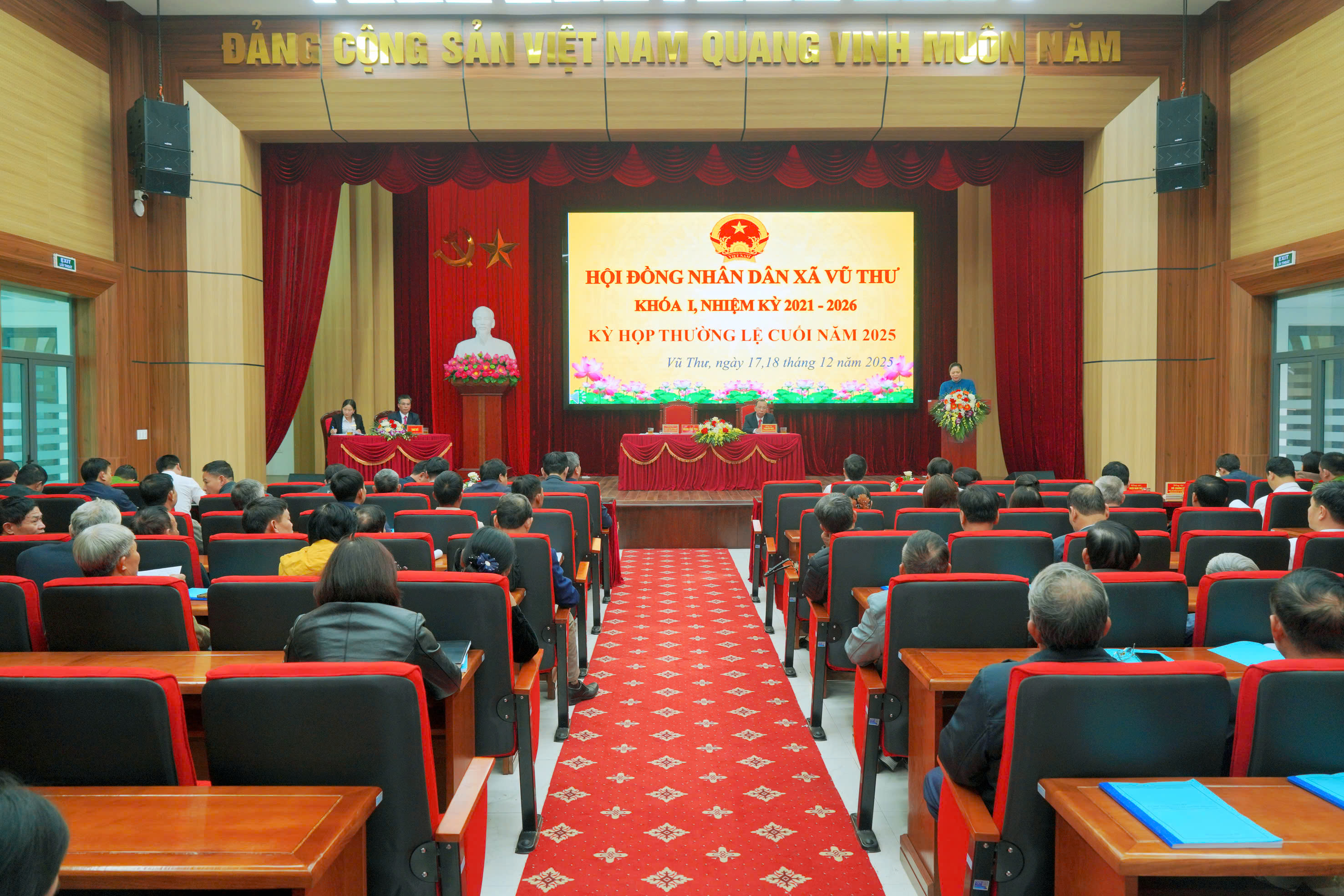 HĐND XÃ VŨ THƯ KHAI MẠC KỲ HỌP THƯỜNG LỆ CUỐI NĂM 2025
