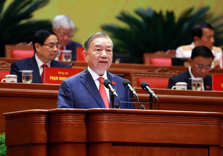 Khai mạc Đại hội XIV: Tổng Bí thư Tô Lâm trình bày Báo cáo về các văn kiện trình Đại hội XIV Đảng Cộng sản Việt Nam