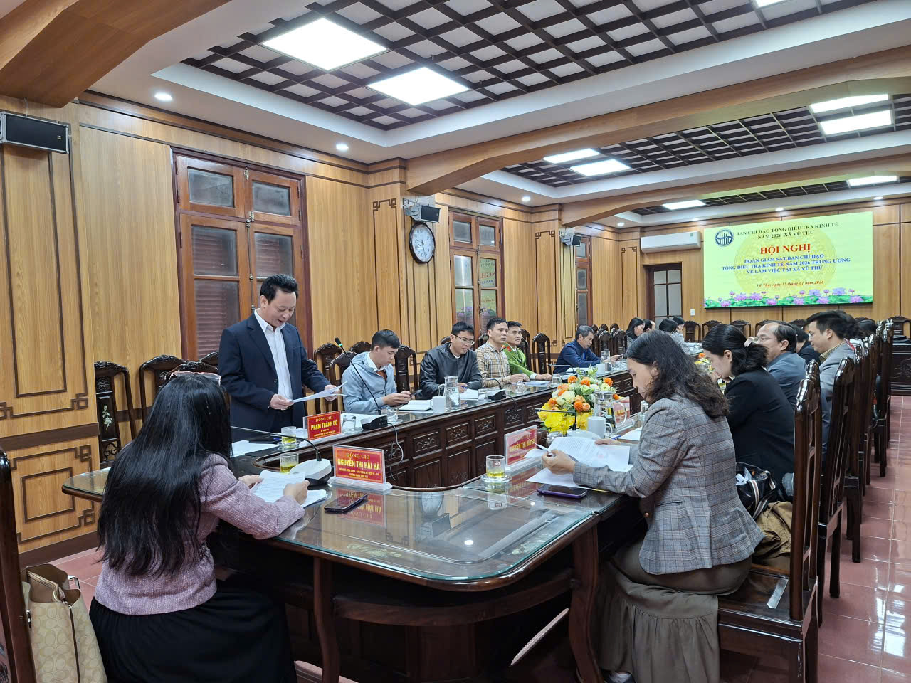 XÃ VŨ THƯ ĐÓN ĐOÀN GIÁM SÁT TRUNG ƯƠNG KIỂM TRA CÔNG TÁC TỔNG ĐIỀU TRA KINH TẾ NĂM 2026