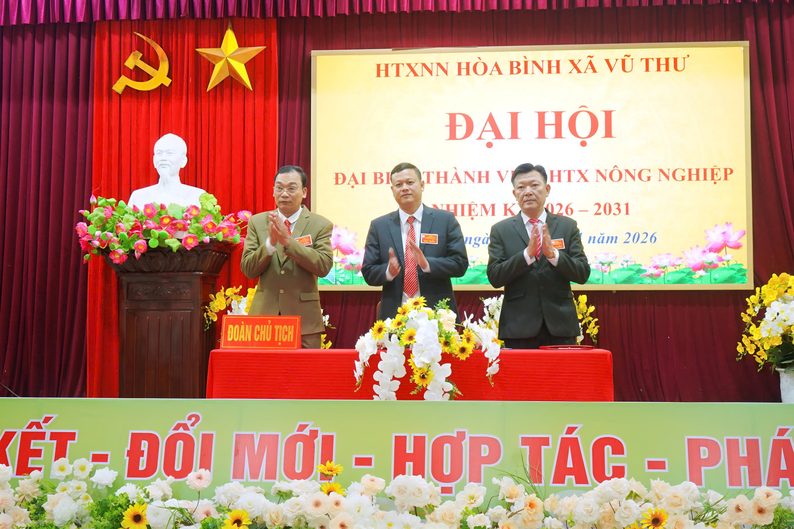 HỢP TÁC XÃ NÔNG NGHIỆP HÒA BÌNH TỔ CHỨC THÀNH CÔNG ĐẠI HỘI THÀNH VIÊN NHIỆM KỲ 2026 – 2031