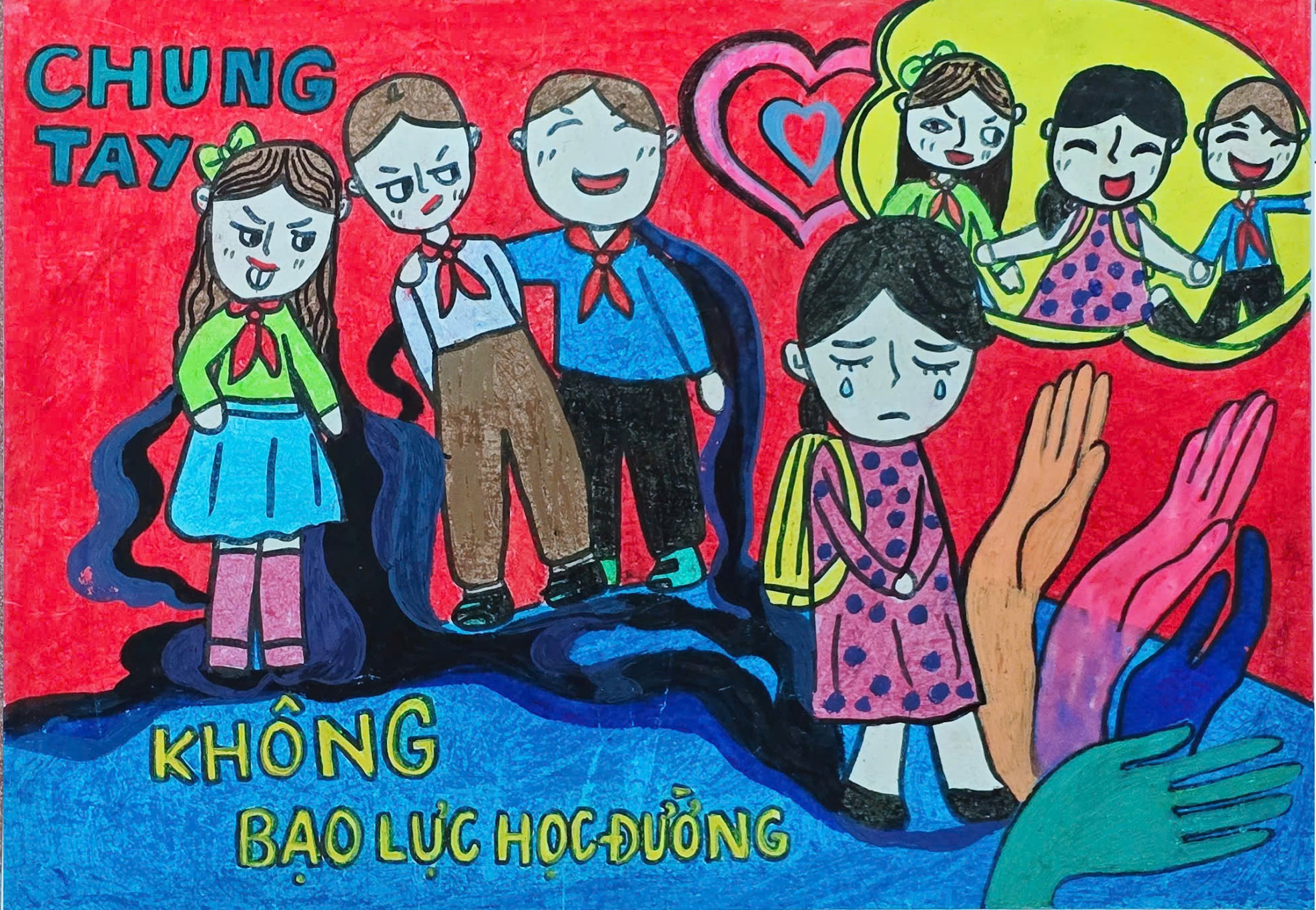Sắc màu tuổi thơ lan tỏa thông điệp yêu thương qua cuộc thi phòng, chống bạo lực học đường