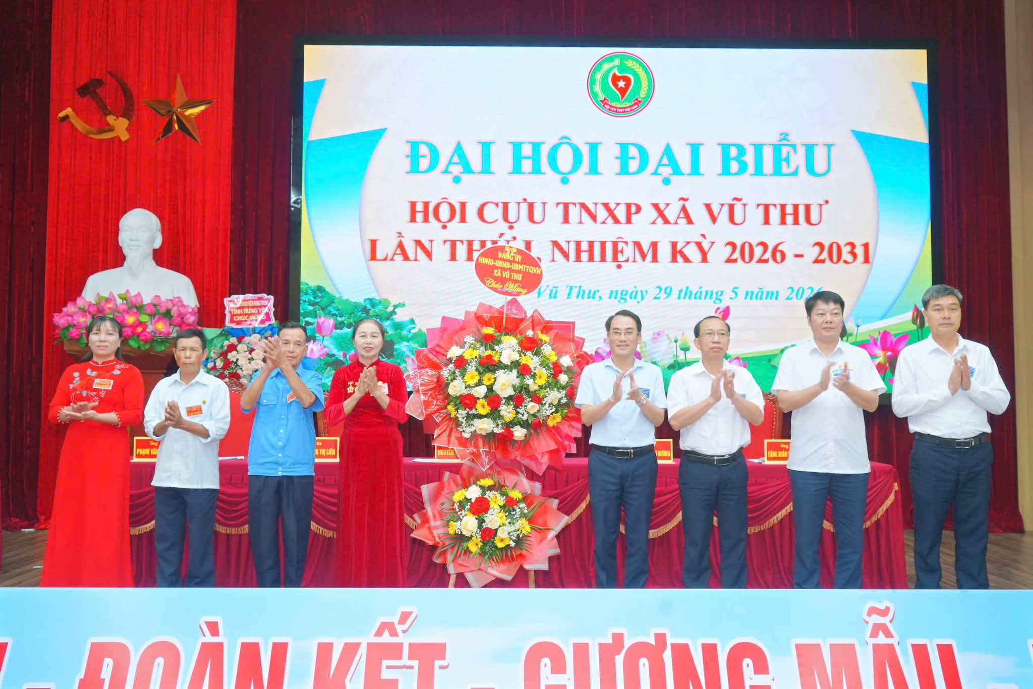 ĐẠI HỘI ĐẠI BIỂU HỘI CỰU THANH NIÊN XUNG PHONG XÃ VŨ THƯ LẦN THỨ I, NHIỆM KỲ 2026 - 2031 THÀNH CÔNG TỐT ĐẸP