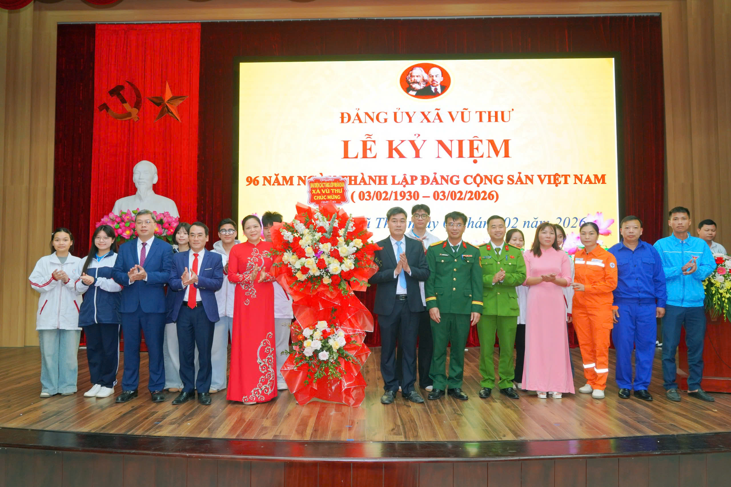 ĐẢNG ỦY XÃ VŨ THƯ: LỄ KỶ NIỆM 96 NĂM NGÀY THÀNH LẬP ĐẢNG CỘNG SẢN VIỆT NAM (03/2/1930 – 03/2/2026)