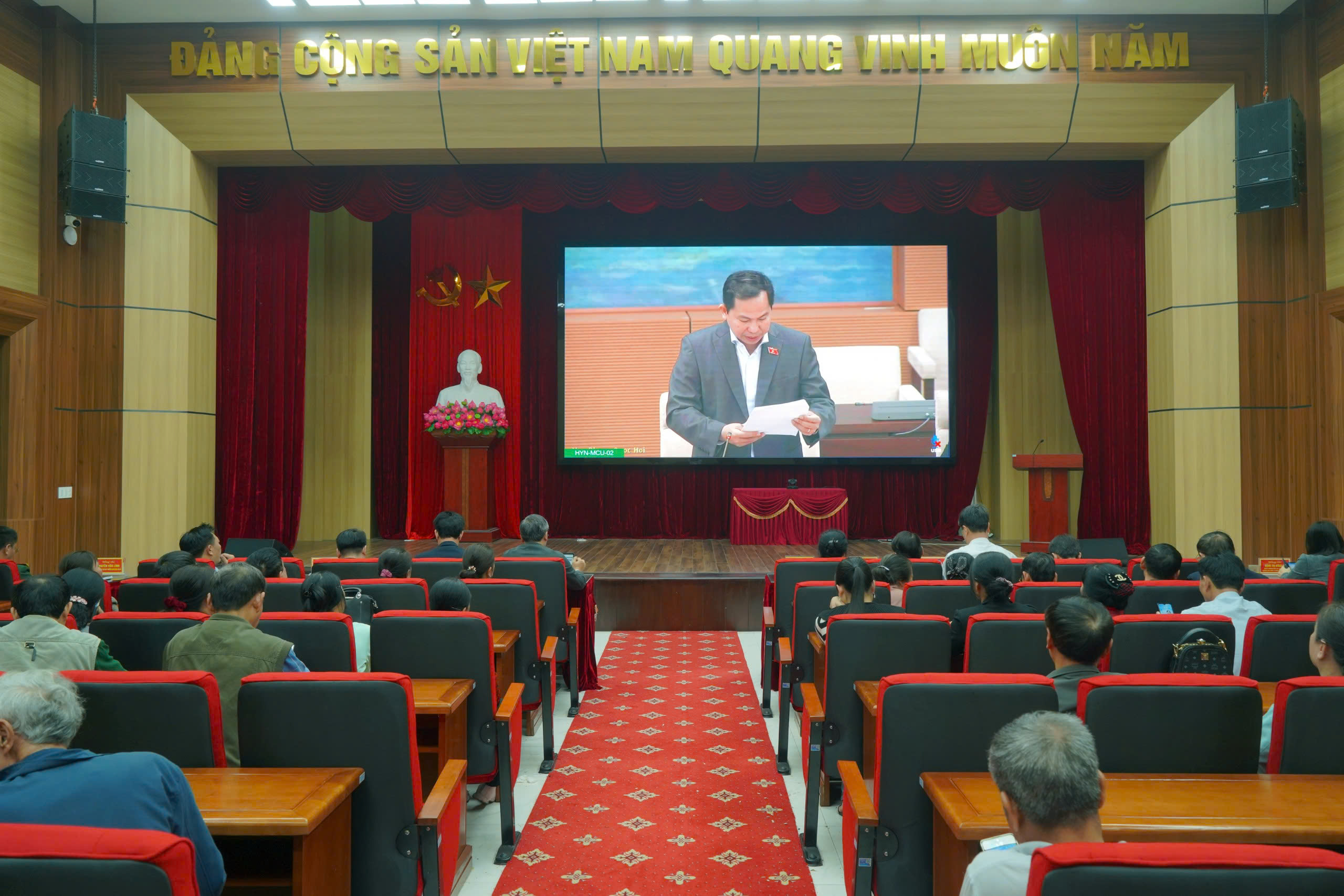 Xã Vũ Thư dự Hội nghị trực tuyến toàn quốc triển khai công tác bầu cử nhiệm kỳ 2026 – 2031