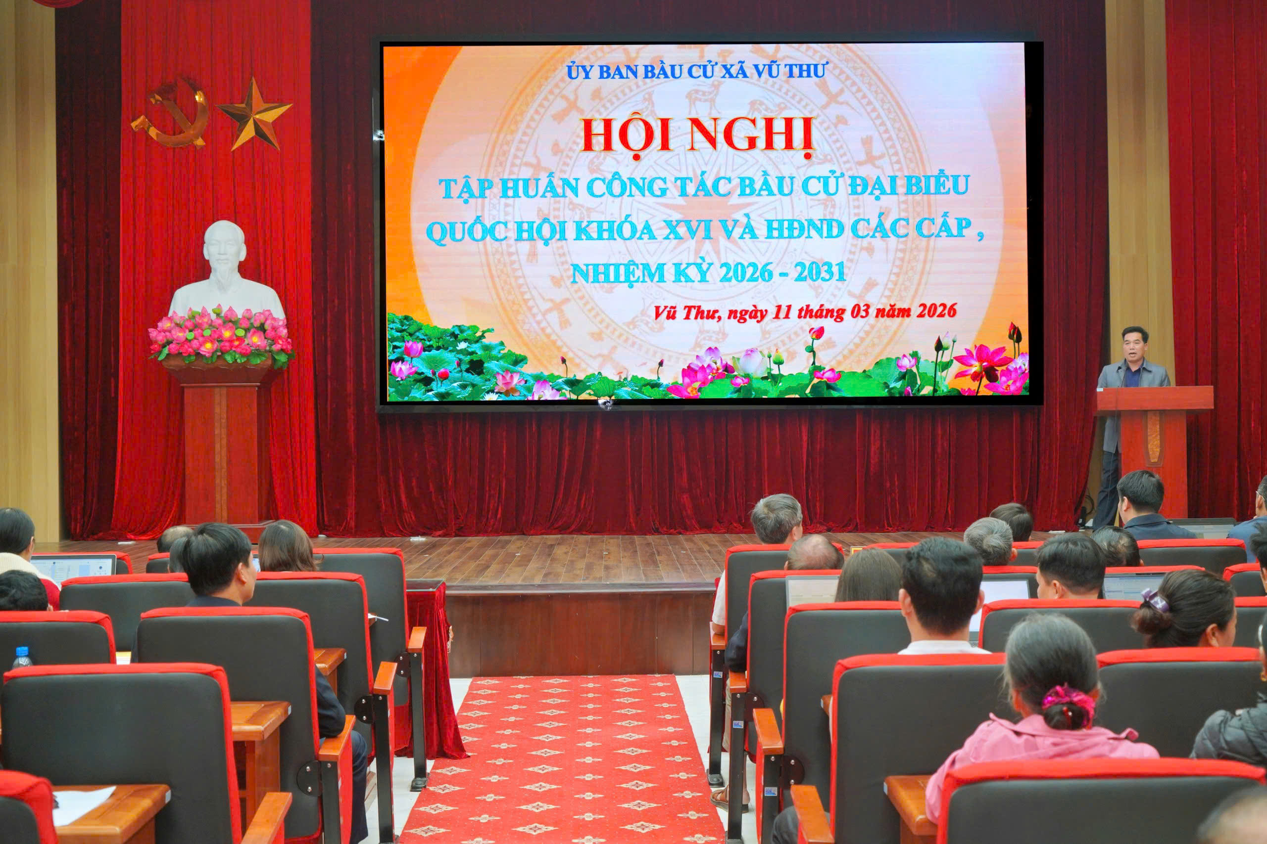 XÃ VŨ THƯ TẬP HUẤN NGHIỆP VỤ CÔNG TÁC BẦU CỬ NĂM 2026