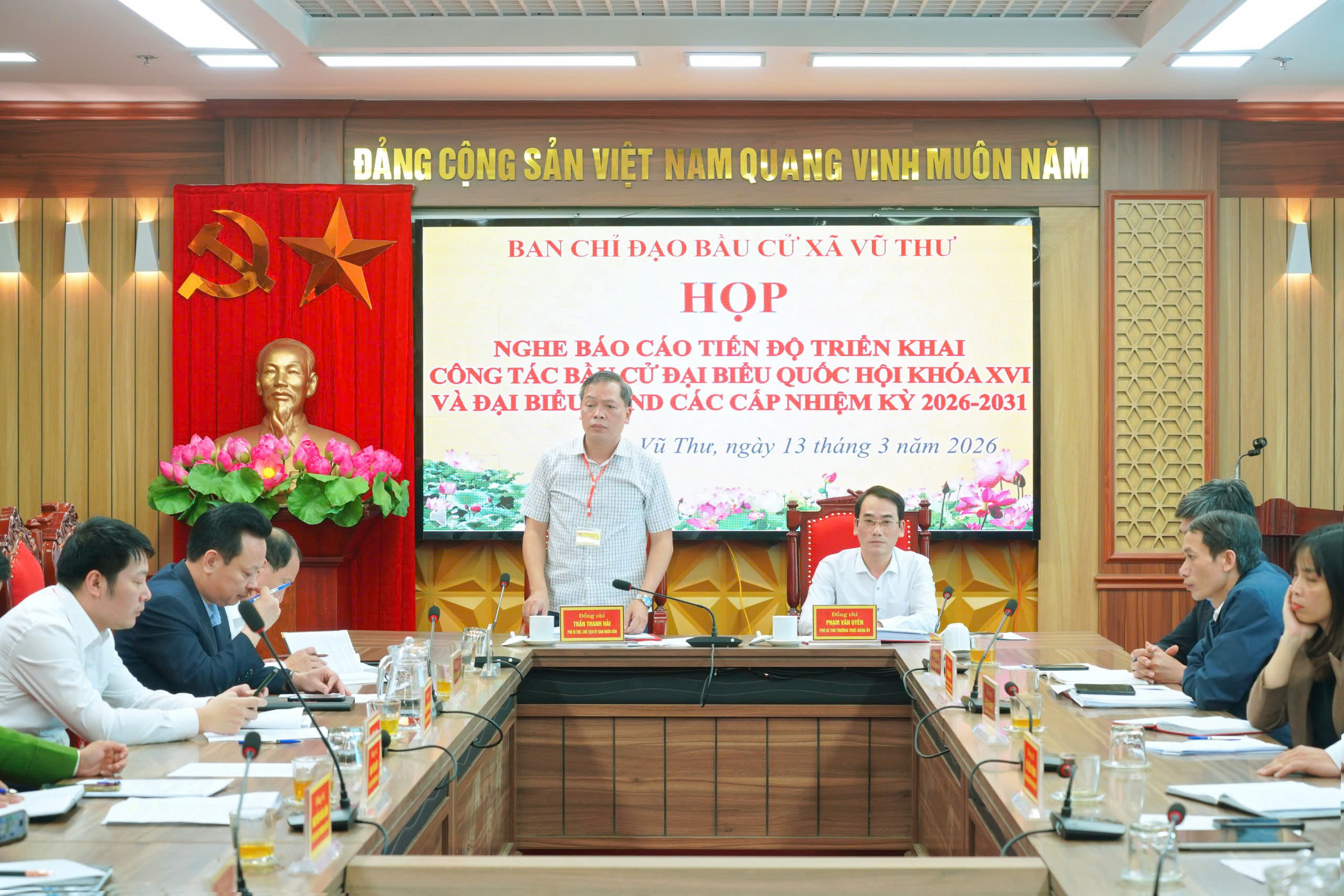 TRIỂN KHAI ĐỒNG BỘ CÔNG TÁC CHUẨN BỊ BẦU CỬ ĐẠI BIỂU QUỐC HỘI VÀ ĐẠI BIỂU HĐND CÁC CẤP NHIỆM KỲ 2026 - 2031