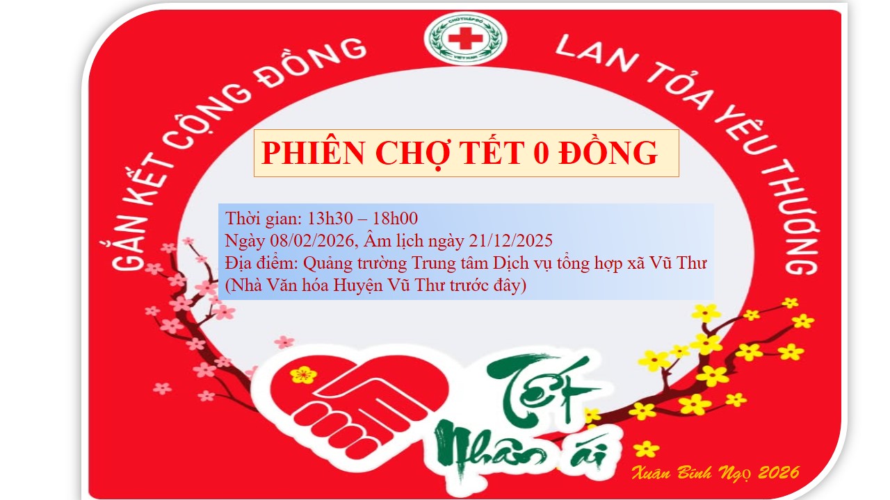 HÀNH TRÌNH NHÂN ÁI – ĐẾM NGƯỢC PHIÊN CHỢ TẾT 0 ĐỒNG VŨ THƯ 2026