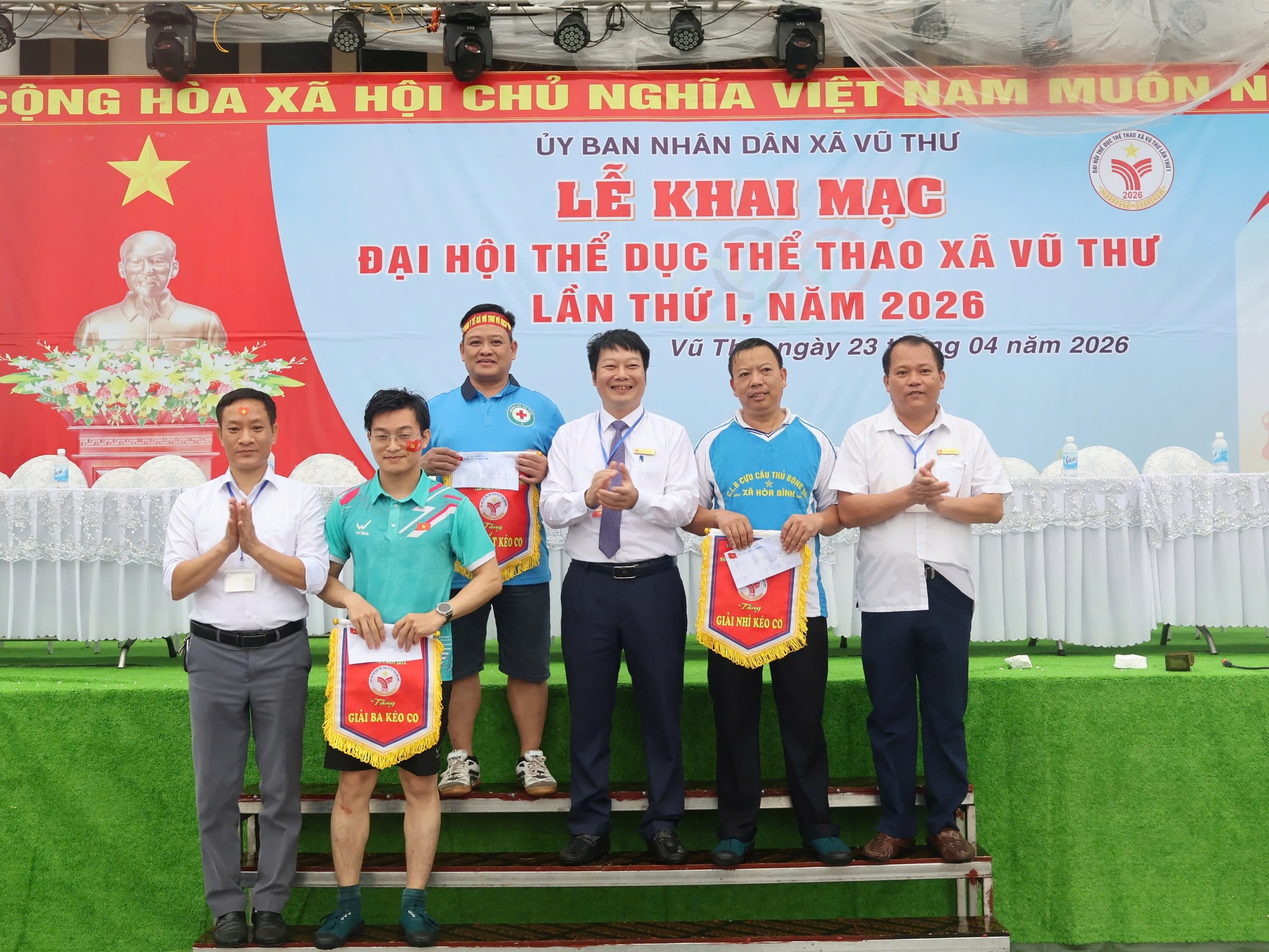 KHỐI Y TẾ XUẤT SẮC GIÀNH GIẢI NHẤT MÔN KÉO CO TẠI ĐẠI HỘI THỂ DỤC THỂ THAO XÃ VŨ THƯ LẦN THỨ I, NĂM 2026